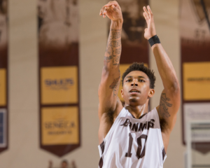 Jaylen Adams tied his career high with 31 points and he added eight rebounds and five assists. (Photo courtesy of St. Bonaventure Athletics)