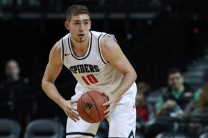 T.J. Cline (10) scored 19 points, had 10 rebounds and eight assists in Richmond's conference-opening win over Davidson. (Photo: Vincent Carchietta-USA TODAY Sports)