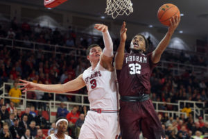 Javontae Hawkins (32) averaged 20.0 points per game and five rebounds in two Fordham wins. (Photo: Brad Penner-USA TODAY Sports)
