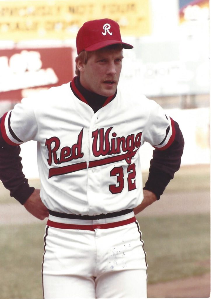 Chris Hoiles with the Rochester Red Wings  Baltimore orioles, Baseball  jerseys, Red wings