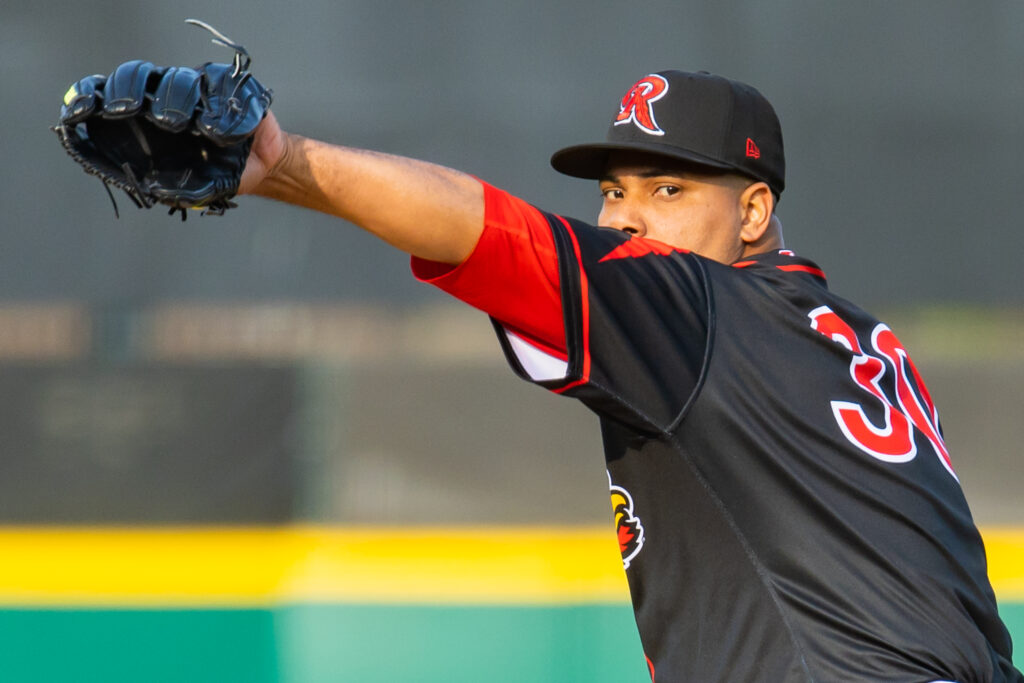 Wily Peralta struck out 10 against Worcester on Wednesday.