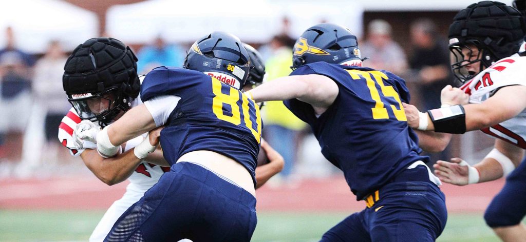 Victor flexes in first half; earns season-opening win